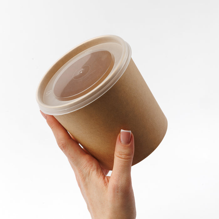 Kraft-Papierbecher für Suppe 750 ml (50 Stück/Packung)